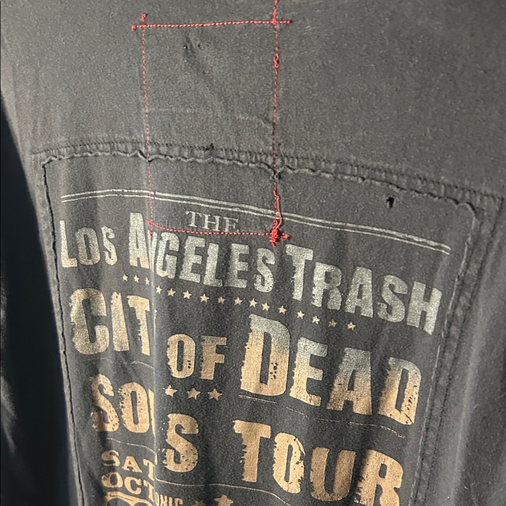 Black and Gray Long Sleeve Men's Tee - Picture 9 of 11
